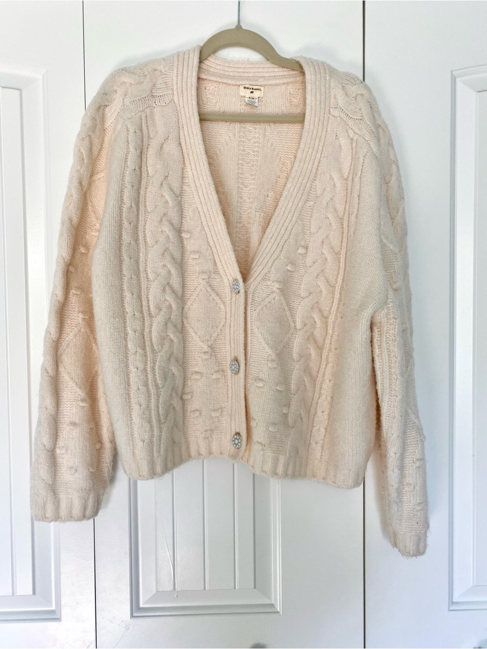 Oversized Cream Cardigan